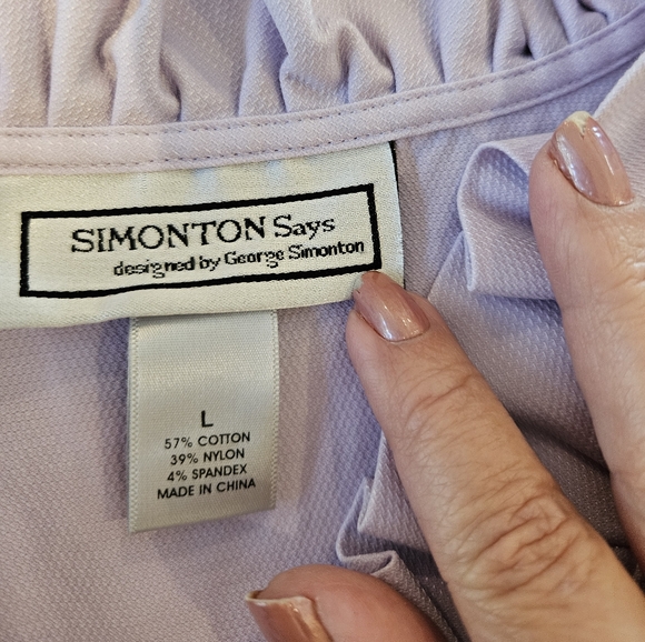 Ruffle lavender top/jacket. Flat friendly! - Picture 2 of 8